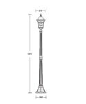Уличный наземный светильник Oasis Light Venecia 2L 91808L Bl