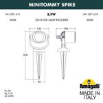 Ландшафтный светильник Fumagalli MINITOMMY SPIKE 1M1.001.000.AXU1L