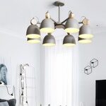 Потолочная люстр на штанге ROLLA 8 Gray ImperiumLoft 178073-26