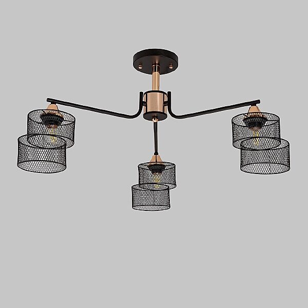 Потолочная люстра IMEX MD.4252-3-S-BK+FGD