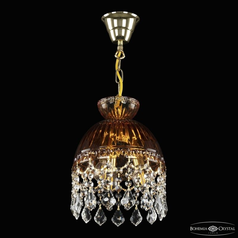 Подвес хрустальныйной светильник 5478/22 G Amber/M-1G Leafs Bohemia Ivele Crystal