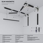 Slim Magnetic R01 Трековый светильник 6W 3000K черный 85011/01 Elektrostandard a067378