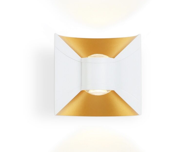 Уличный настенный светильник Ambrella Light  ST4471 WH/GD белый/золото