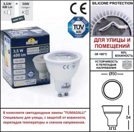 Ландшафтный светильник Fumagalli MINITOMMY 2L SPIKE 3M1.001.000.LXU2L