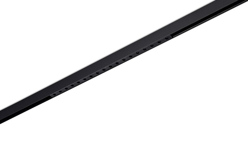 Led светильник Slim Line, Eye, DC 48В 18Вт, L432xW11xH33 мм, 1200Лм, 36°, 3000К, недиммируемый, IP20, Ra>90, черный Donolux DL20602WW18B