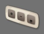 Лицевая панель OMEGA (Темная бронза матовый) для HDMI розетки QUANT OP6440 Ambrella Volt