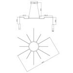 Подвесной свеильник Wireflow LED Black Suspension lam 13 патронов ImperiumLoft 279381-22