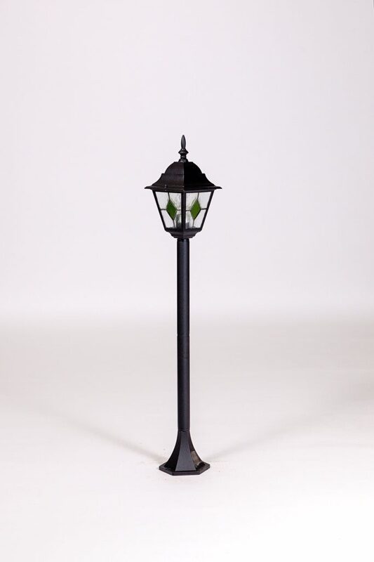Уличный наземный светильник Oasis Light Quadro M Lead Glass 79906MlgG Bl