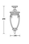 Уличный потолочный светильник Oasis Light Verona 86205A R