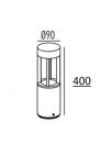 Уличный наземный светильник Oasis Light Brisbane Led W61843-400 Gr