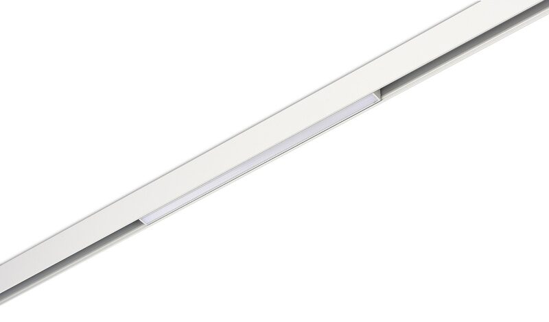 Led светильник Slim Line, Line, DC 48В 8Вт, L290xW11xH33 мм, 390Лм, 90°, 3000К, недиммируемый, IP20, Ra>90, белый Donolux DL20601WW8W